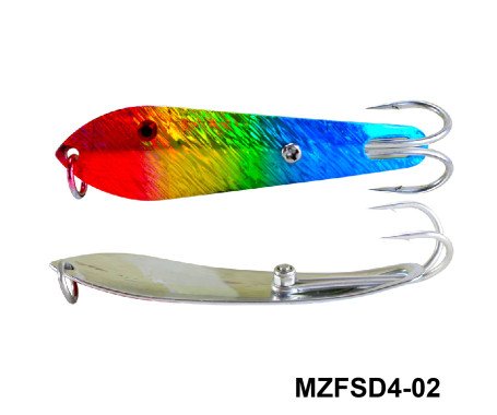 AQUA MARINE - Fishing Spoon with Double Hooks - (Size: 4)